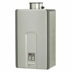 Front Page 19 Rinnai HE+ 9.8 GPM 199,000 BTU Propane Gas Interior Tankless Water Heater