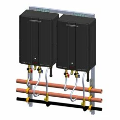 Rinnai Exterior Wall Hanging Rack, 2 Unit Lpg